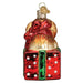 Old World Christmas - Golden Puppy Surprise Ornament    