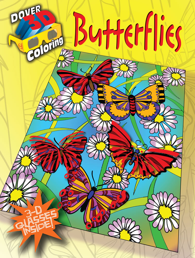 3D Coloring Book - Butterflies    