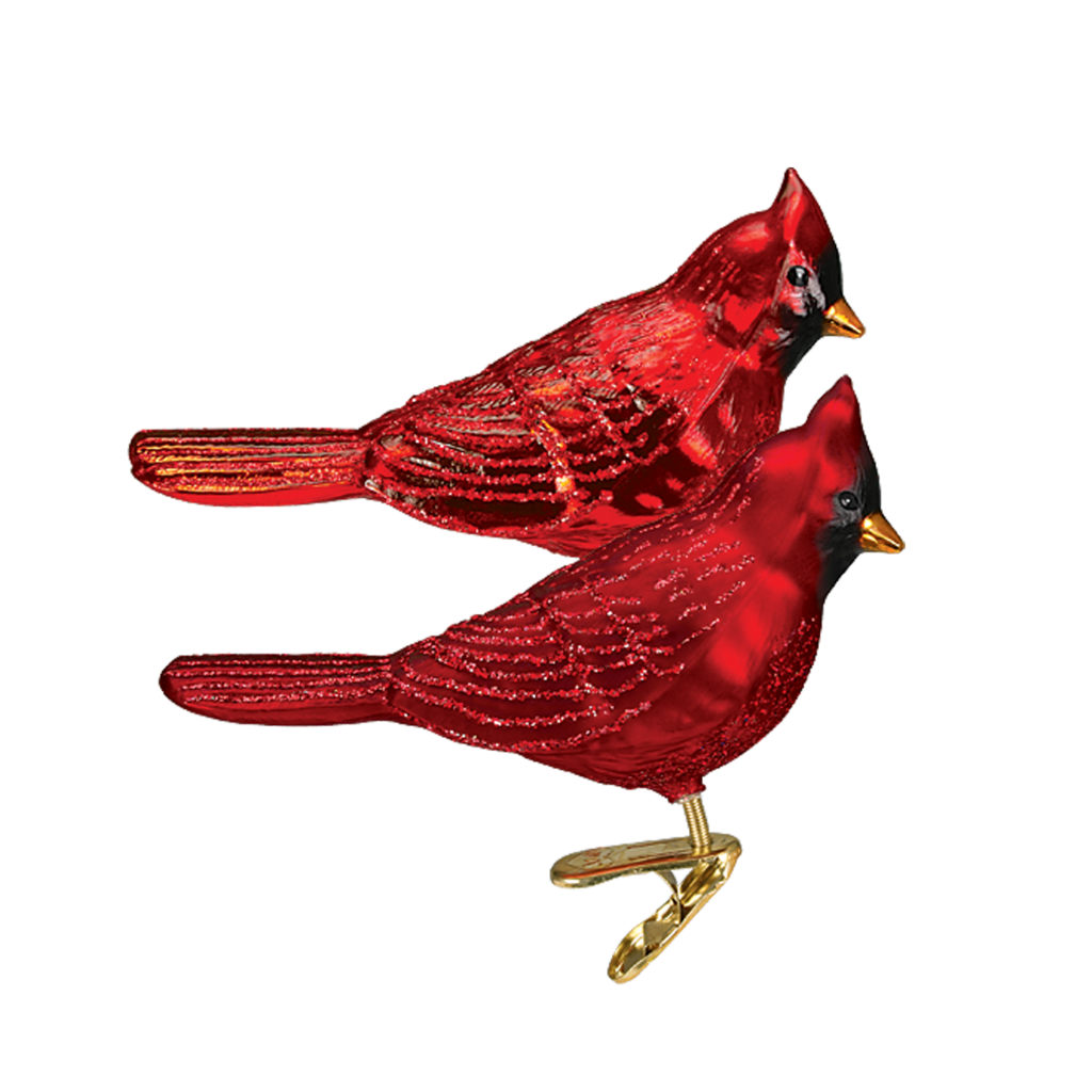 Old World Christmas - Northern Cardinal Clip On Ornament    