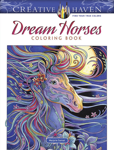 Dream Horses - Creative Haven Coloring Book    