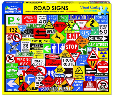 Road Signs 500 Piece Puzzle    