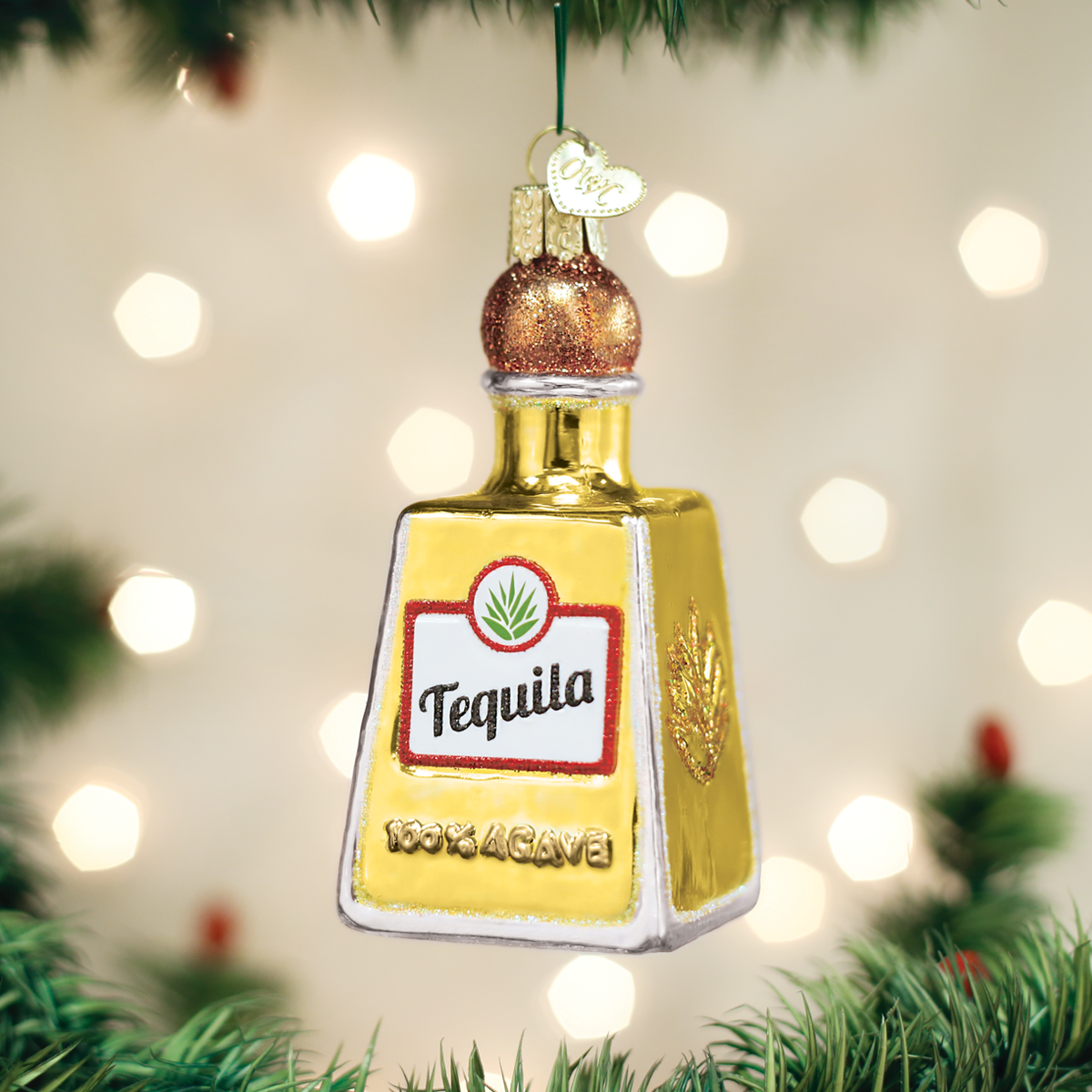 Old World Christmas - Tequila Bottle Ornament    