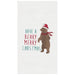 Have A Beary Merry Christmas - Waffle Weave Kitchen Towel    