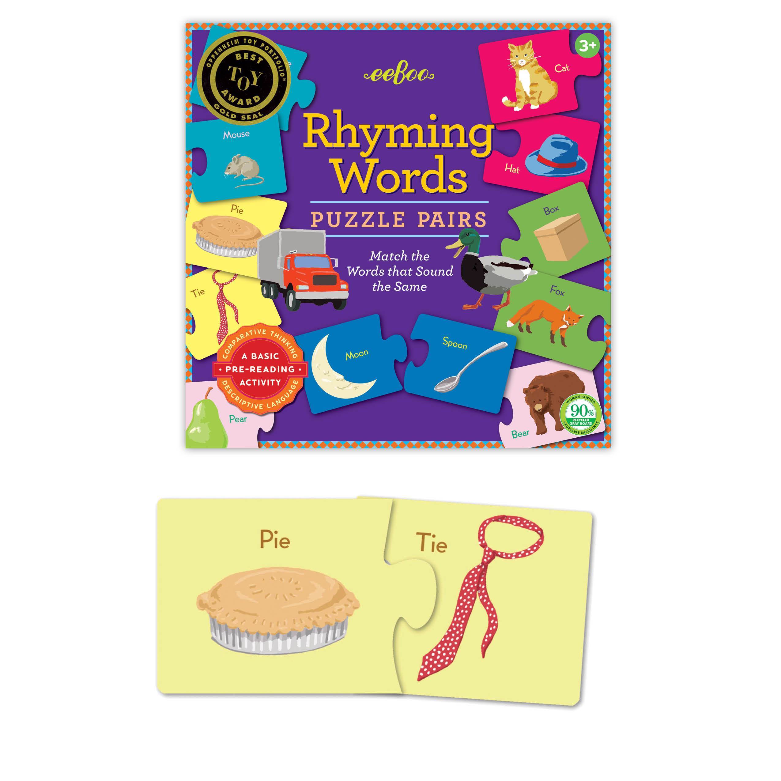 Rhyming Words Puzzle Pairs    