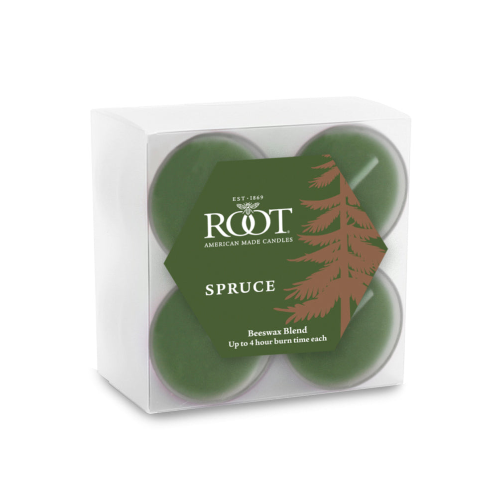 Root Candles Tea Lights - Spruce    