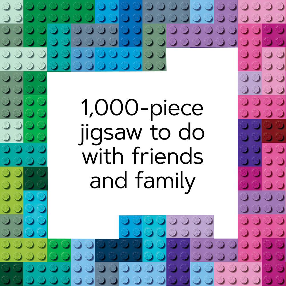 Lego Rainbow Bricks 1000 Piece Puzzle    