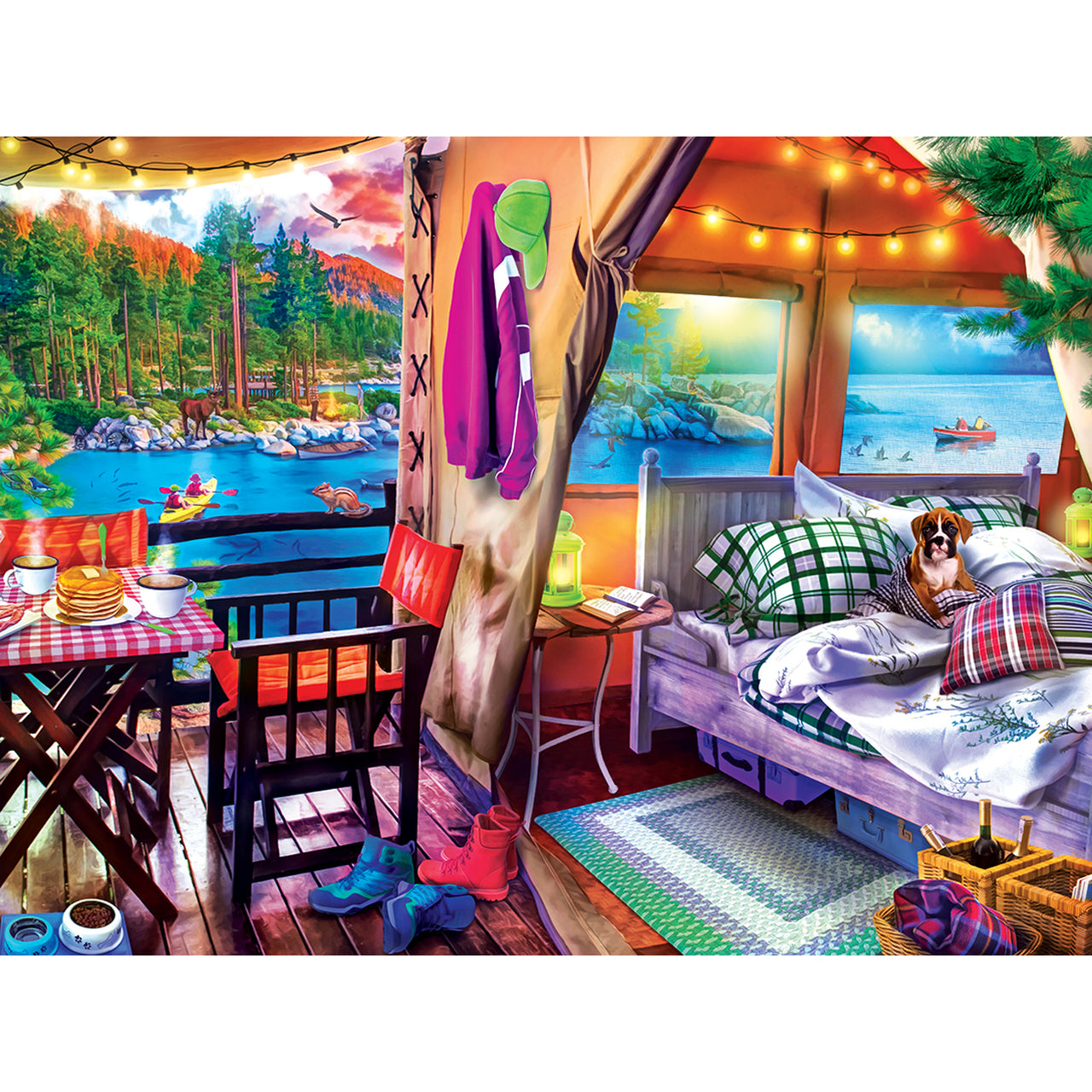 Glamping Style 300 Piece Large Format Campside Puzzle    