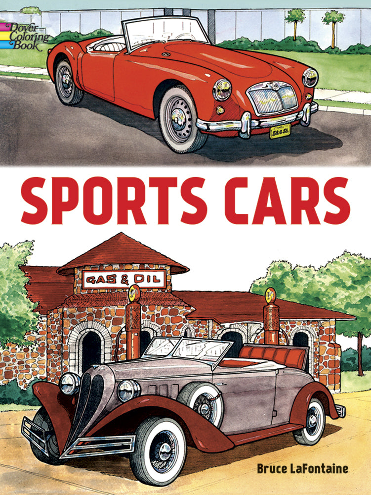 Sports Cars - Coloring Book    