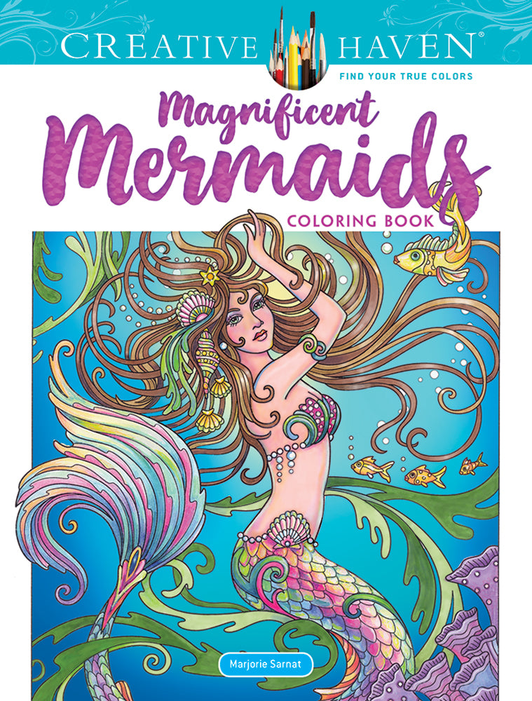 Magnificent Mermaids - Creative Haven Coloring Books    