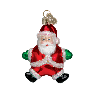 Old World Christmas - Miniature Star Santa Ornament    