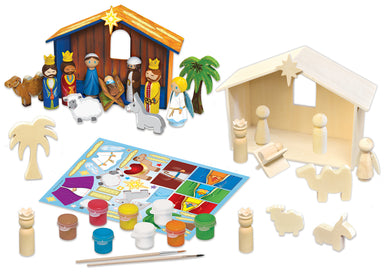 Wood Paint Set - Nativity    
