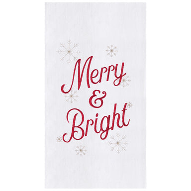 Merry & Bright Flour Sack Kitchen Towel    