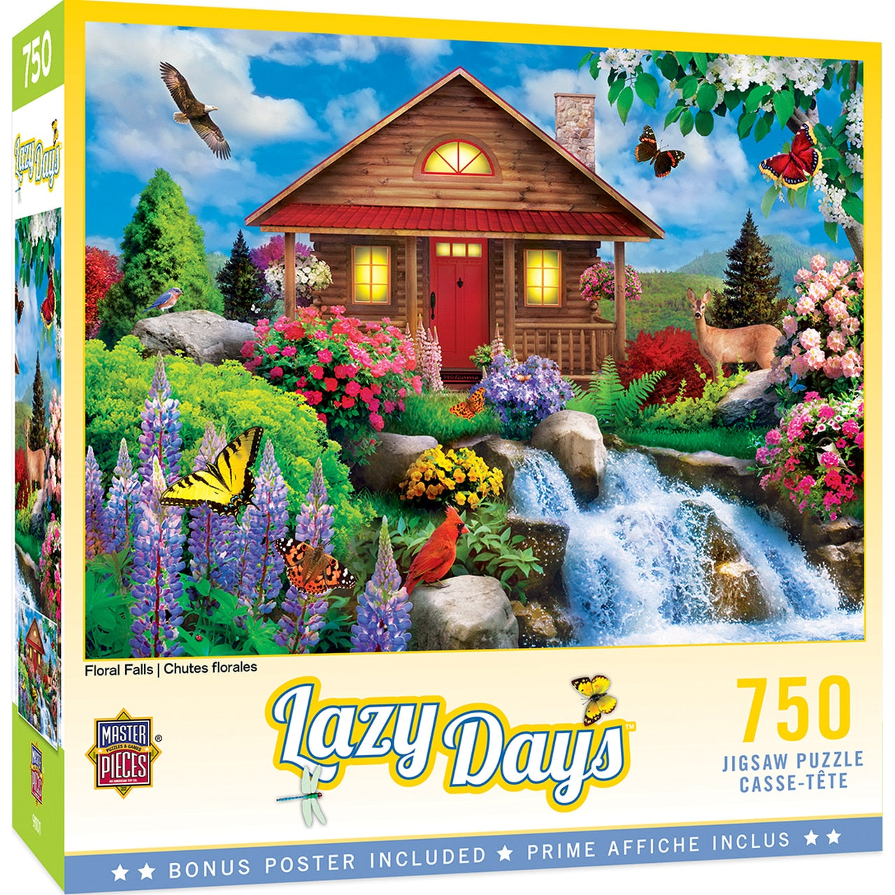 Floral Falls 750 Piece Lazy Days Puzzle    