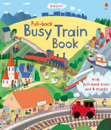 Pull-Back Busy Train Book - With Train and 4 Tracks    