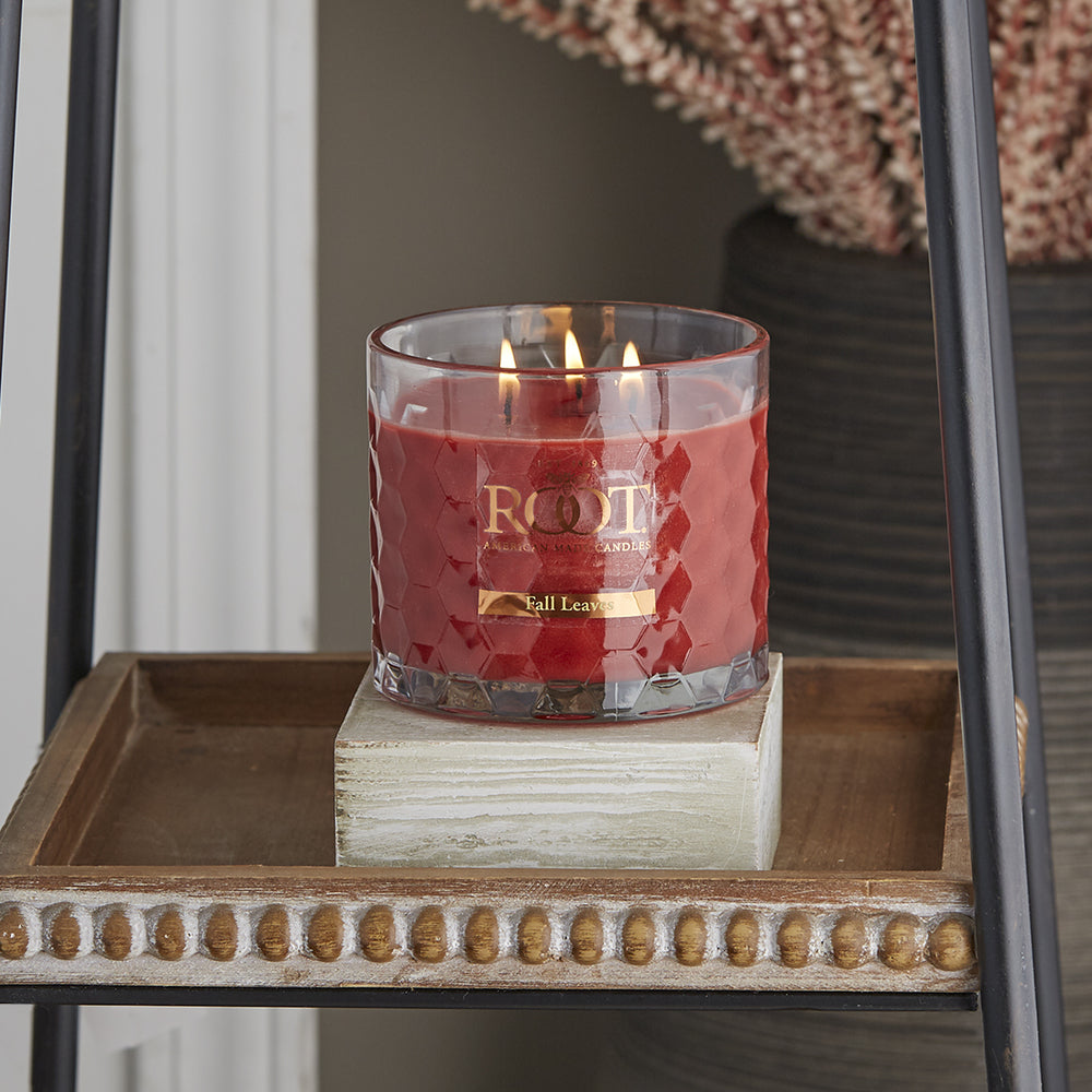 3 Wick Honeycomb Candle - Fall Leaves    