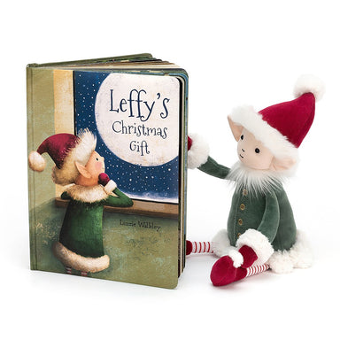 Jellycat Storybook Leffy's Christmas Gift    