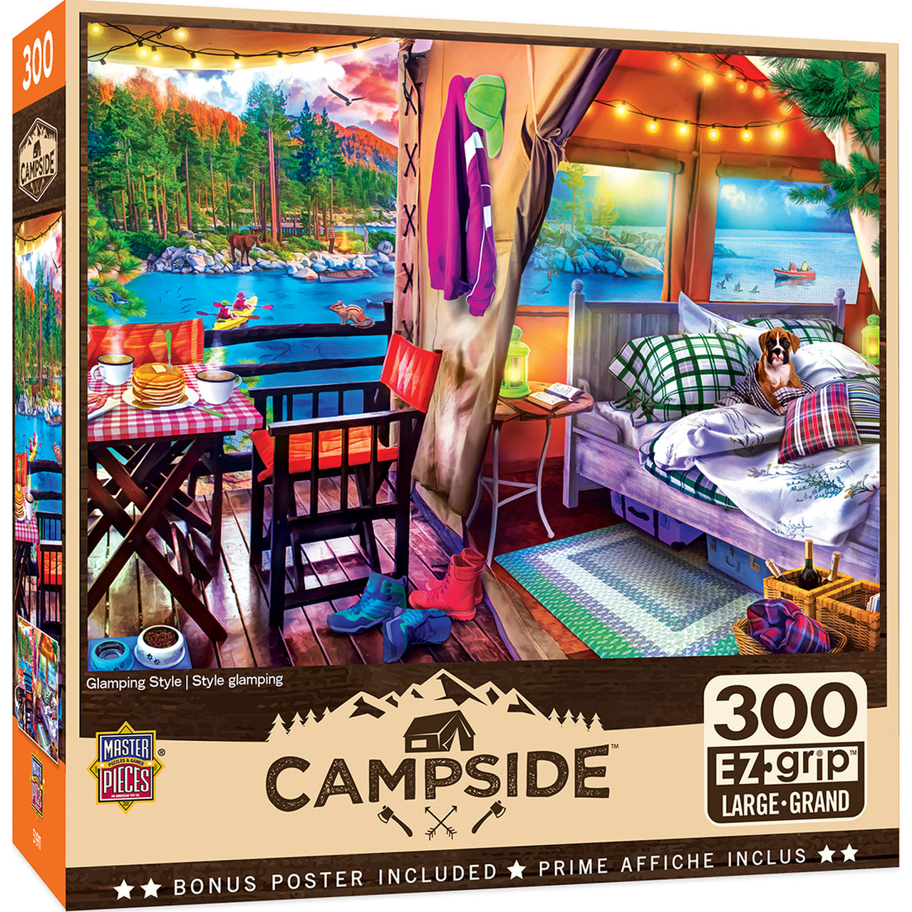 Glamping Style 300 Piece Large Format Campside Puzzle    