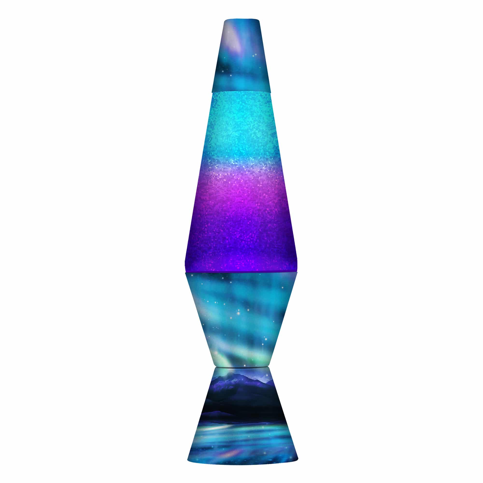Lava Lamp - 14.5" - Northern Lights Glitter    