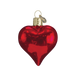 Old World Christmas - Shiny Red Heart Ornament    