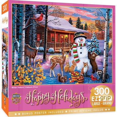 Winter Visitors 300 Piece Large Format Puzzle    