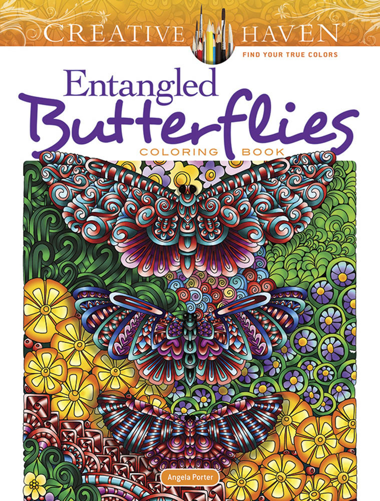 Entangled Butterflies - Creative Haven Coloring Book    