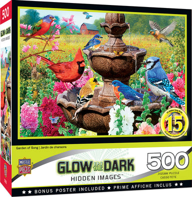 Garden of Song 500 Piece Glow In The Dark Puzzle    