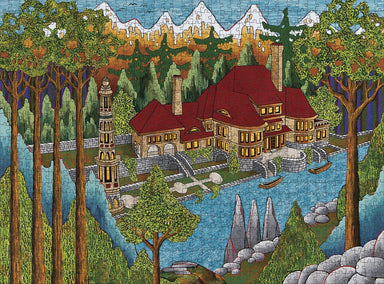 CJ Hurley House of the Minaret 1000 Piece Puzzle    