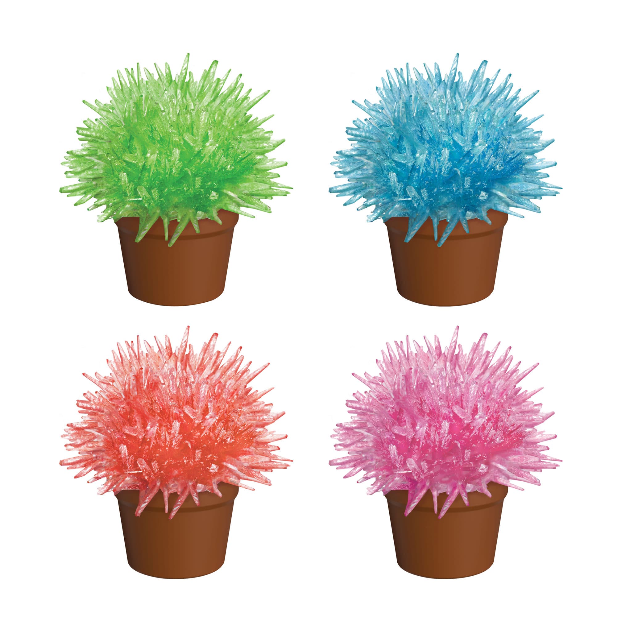 Crystal Cactus - Pink, Green, Blue, or Red    