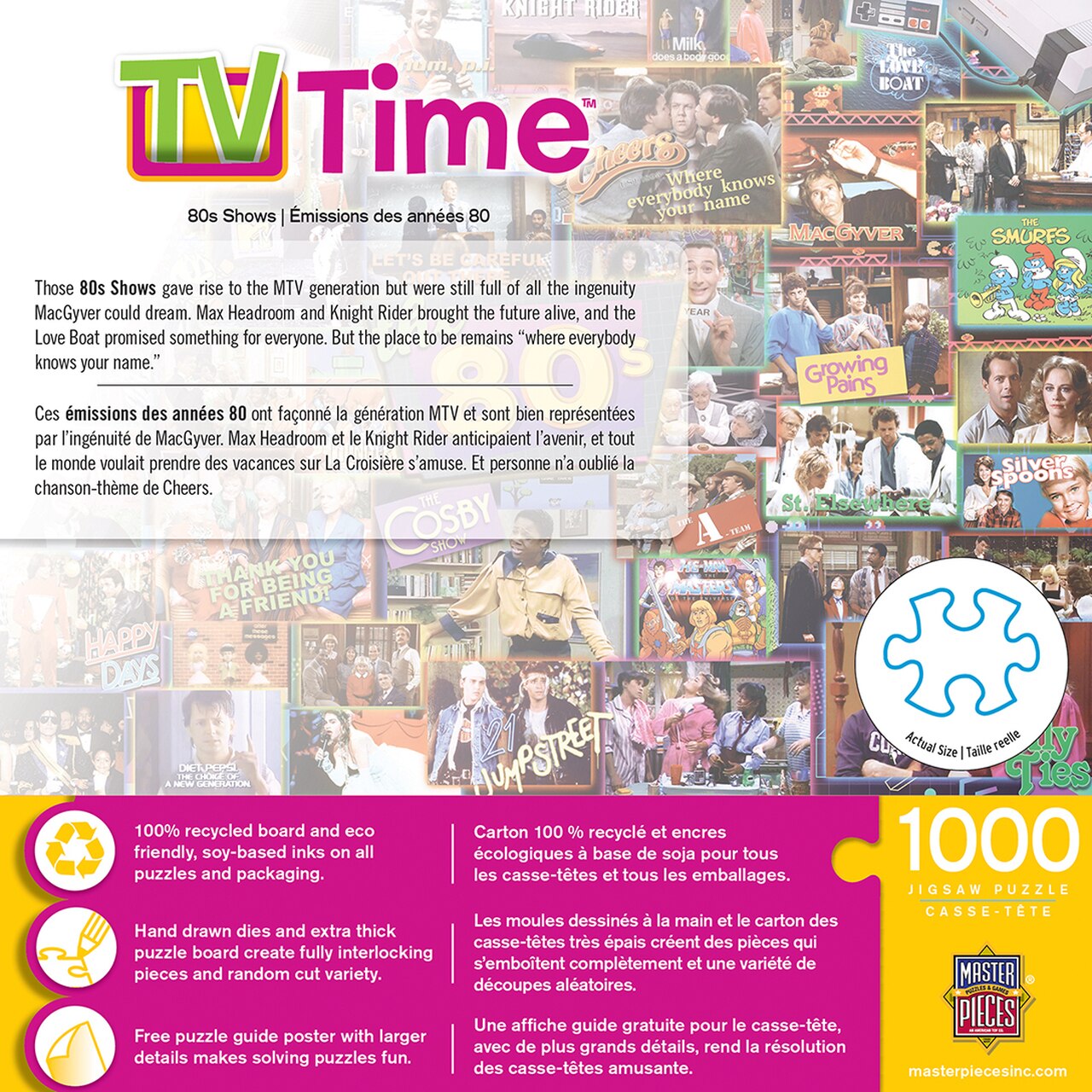 80s Shows TV Time 1000 Piece Puzzle    