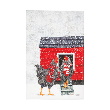Chickens in Scarves Kitchen Towel    