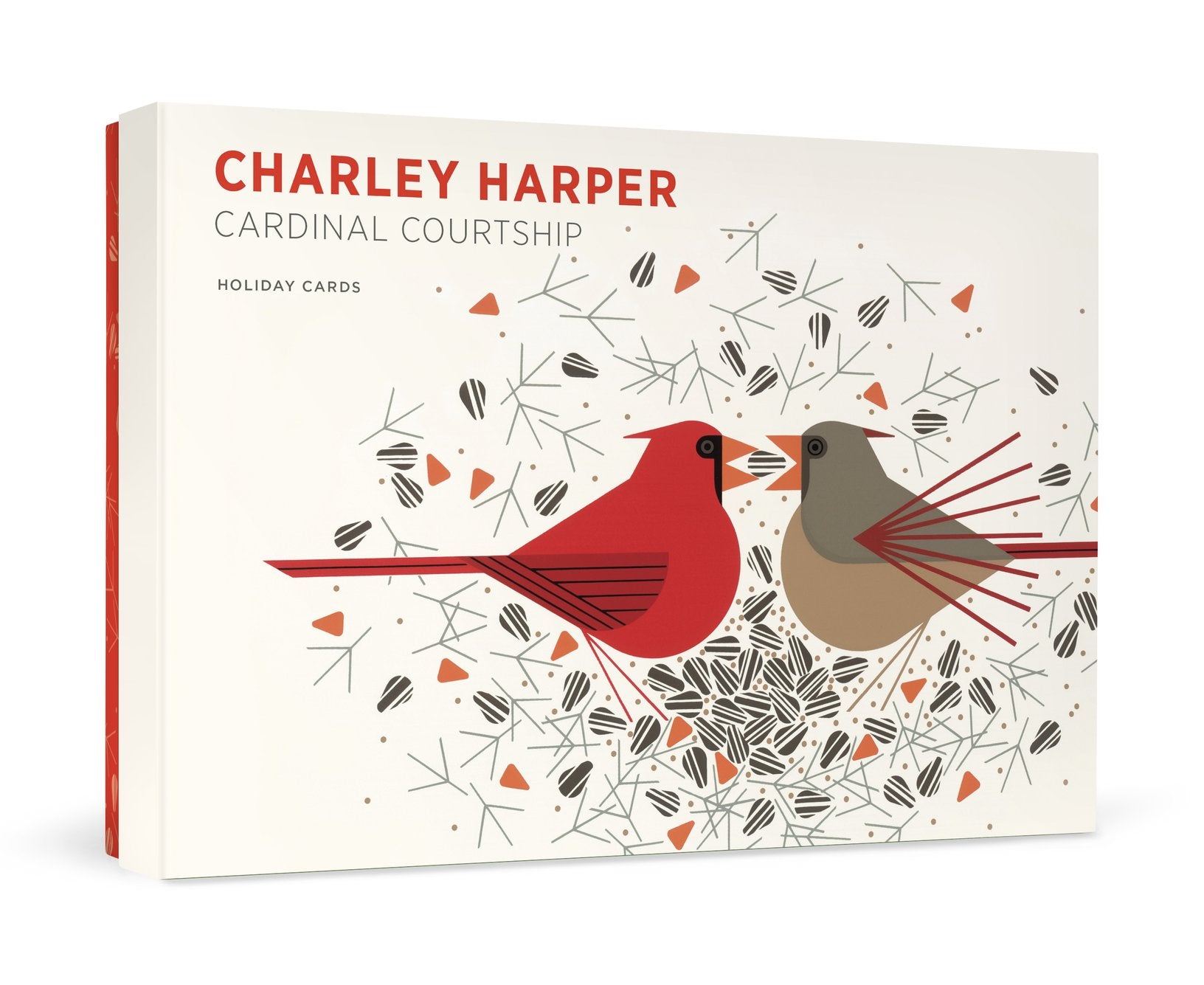 Charley Harper Cardinal Courtship - Boxed Holiday Cards    