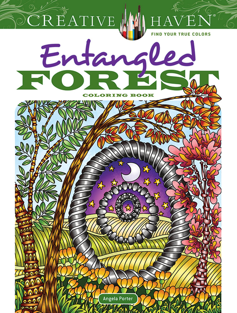 Entangled Forest - Creative Haven Coloring Book    