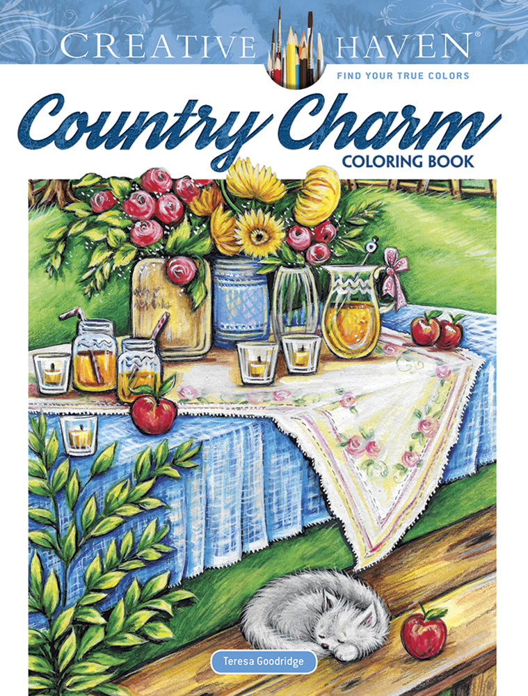 Country Charm - Creative Haven Coloring Book    