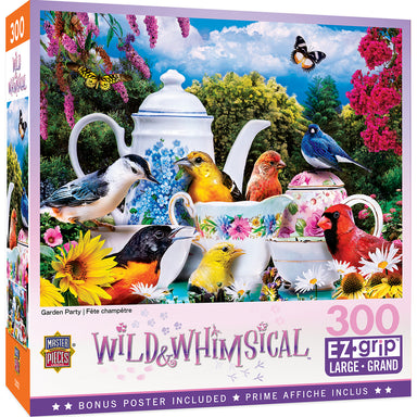 Garden Party 300 Piece Wild & Whimsical Large Format Puzzle    