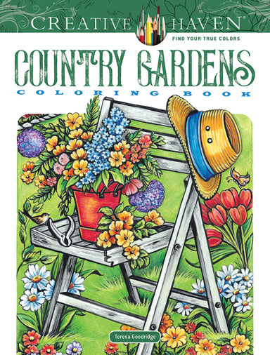 Country Gardens - Creative Haven Coloring Book    