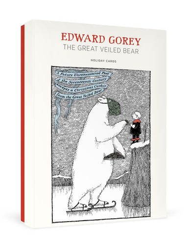 Edward Gorey The Great Veiled Bear Holiday Cards    
