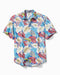 Tommy Bahama Coconut Point Fronds Mosaic IslandZone® Camp Shirt Royal Indigo M  023773524726