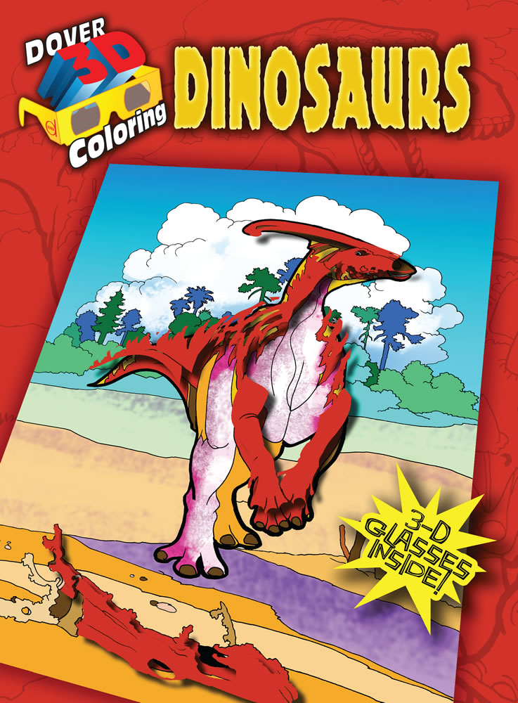 3D Coloring Book - Dinosaurs    