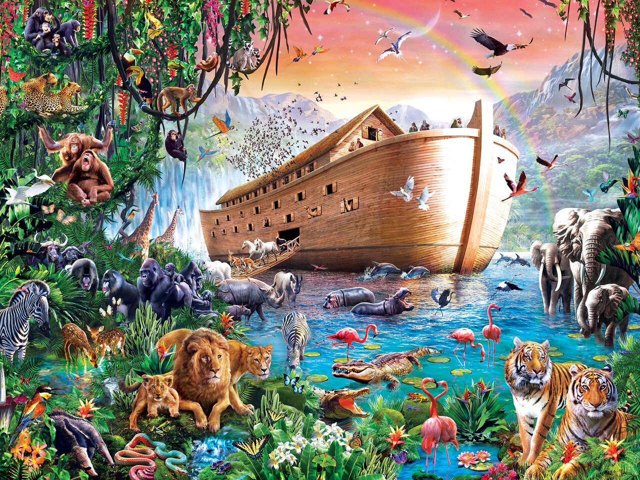 Noah's Ark Finds Shore 550 Piece Puzzle    