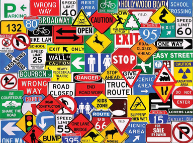 Road Signs 500 Piece Puzzle    