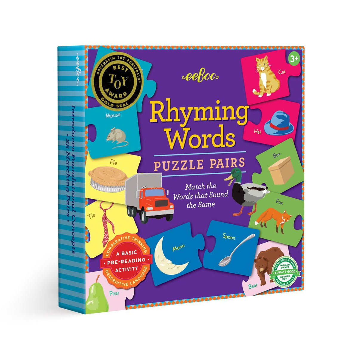 Rhyming Words Puzzle Pairs — Bird in Hand