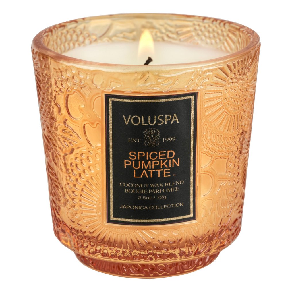 Voluspa Mini Pedestal Candle - Spiced Pumpkin Latte    