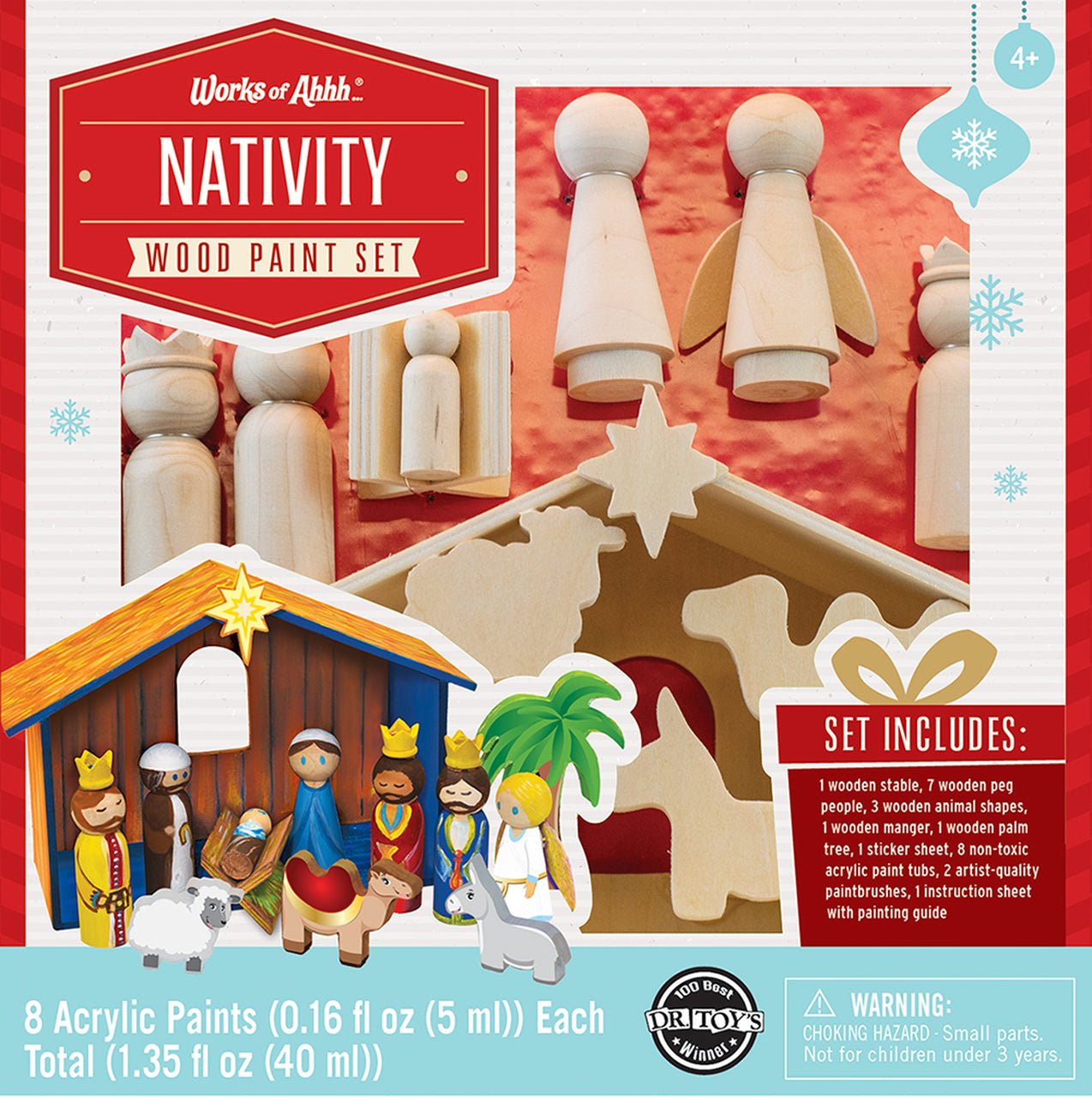 Wood Paint Set - Nativity    