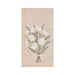 Daisy Bouquet Emboridered Linen Kitchen Towel    