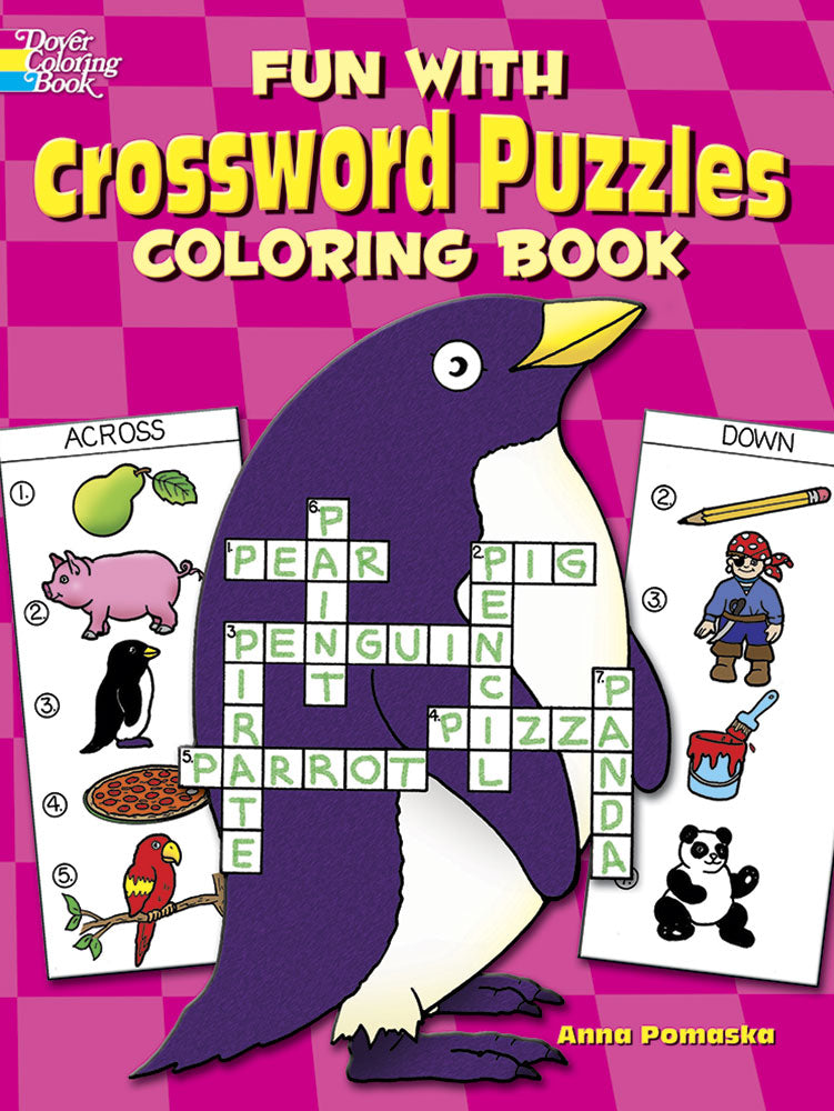 Fun With Crossword Puzzles - Coloring Book    