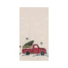Red Truck With Tree Embellished Dishtowel    