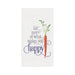 Eat More of What Makes You Happy Embroidered Waffle Weave Kitchen Towel    