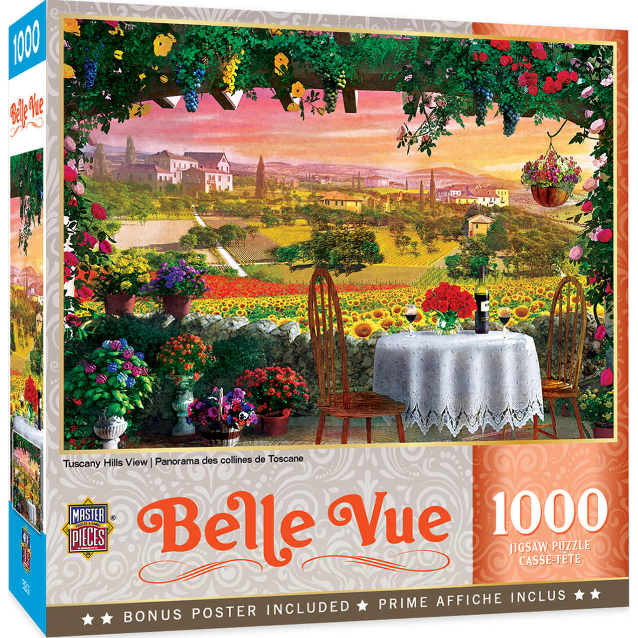 Tuscany Hills View 1000 Piece Belle Vue Puzzle    