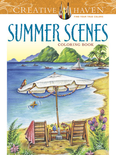Summer Scenes - Creative Haven Coloring Book    