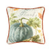 Give Thanks Green Pumpkin 8x8 Pillow    